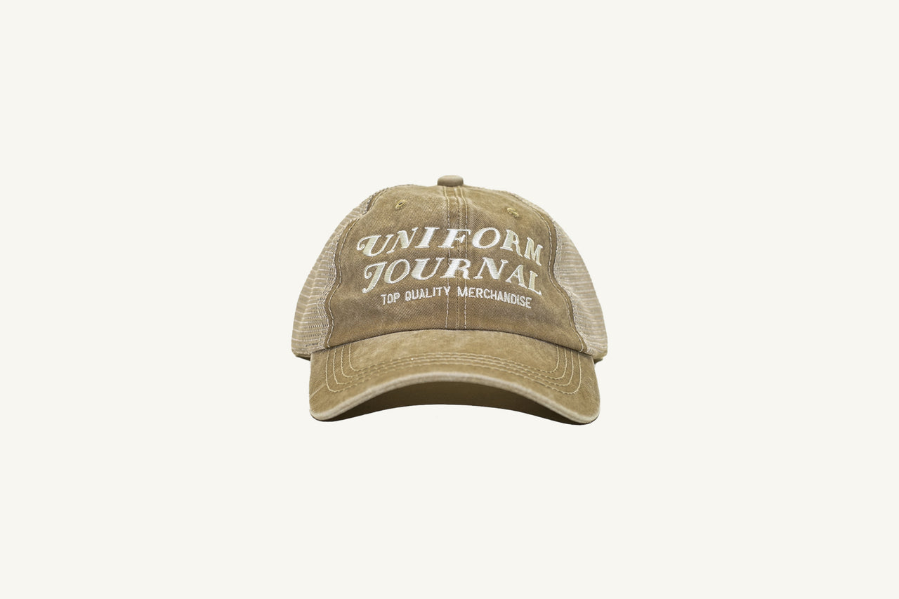 "Top Quality Merchandise" Distressed Pigment Dye Mesh Cap