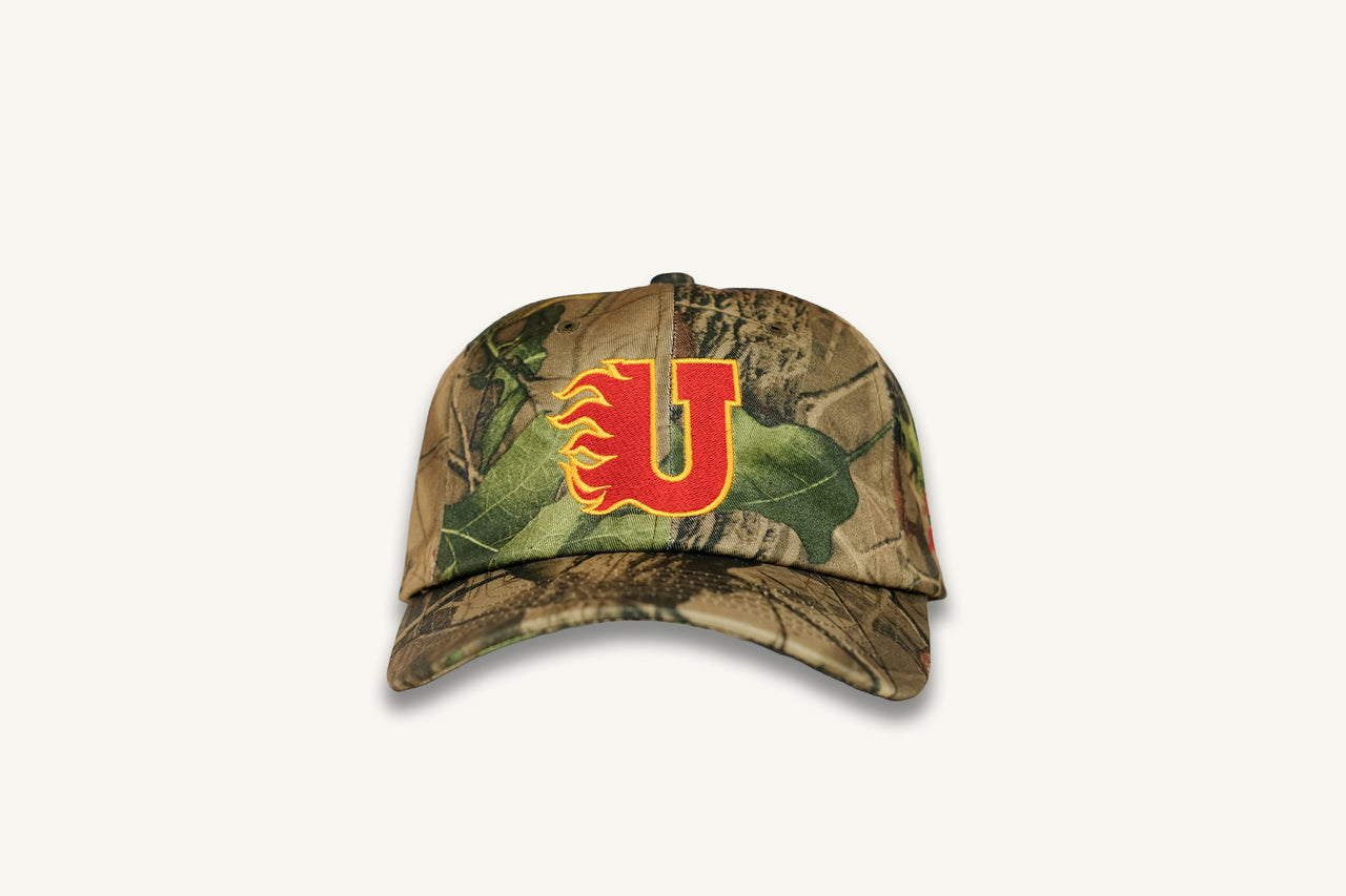 UJ Flames Logo Washed Cotton Dad Cap