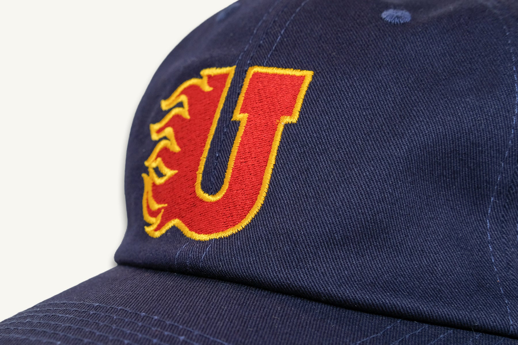 UJ Flames Logo Washed Cotton Dad Cap